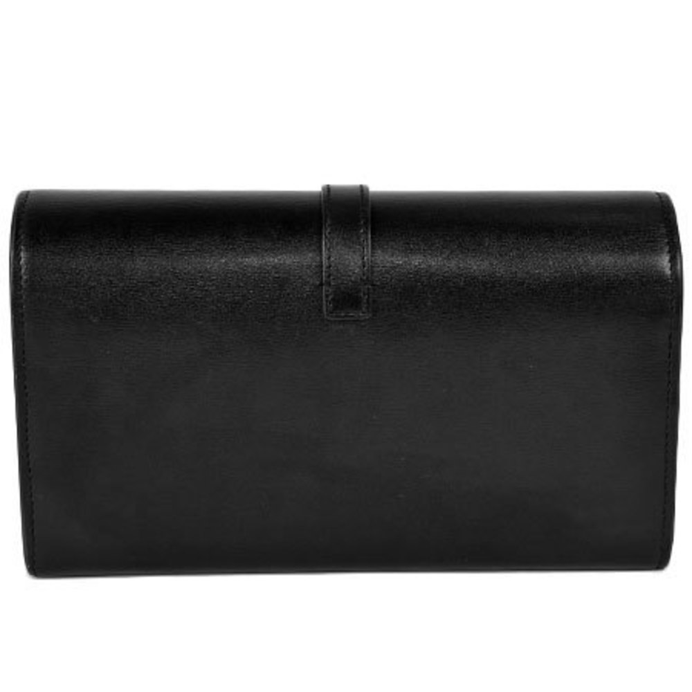Saint Laurent Sulpice Leather Bifold Long Wallet Black - Picture 2 of 9